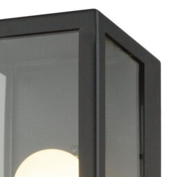 First Choice Lighting Set Of 2 Montrose Black Outdoor Wall Lights - thumbnail 6