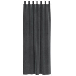 Berkfield Blackout Curtains With Hanging Loops 2 Pcs Light Grey Velvet - thumbnail 3
