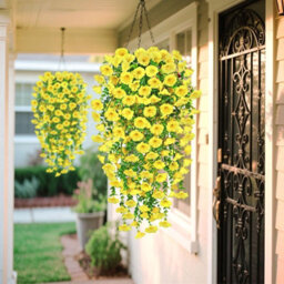 Artificial Flowers, 4 Pieces Petunia Artificial Outdoor Plant, Artificial Hanging Petunia Plant, Uv Resistant - thumbnail 7