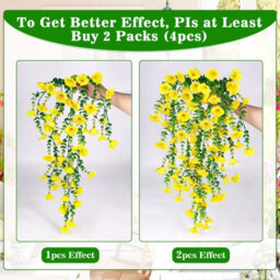 Artificial Flowers, 4 Pieces Petunia Artificial Outdoor Plant, Artificial Hanging Petunia Plant, Uv Resistant - thumbnail 8