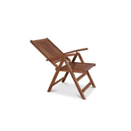 Buttercup Farm Manhattan Recliner Armchair - Acacia Hardwood - L67 X W56 X H105 Cm - Natural Oil Finish - thumbnail 3