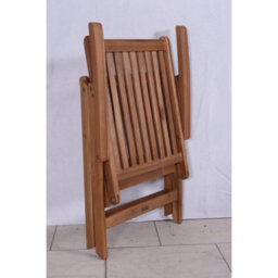 Buttercup Farm Manhattan Recliner Armchair - Acacia Hardwood - L67 X W56 X H105 Cm - Natural Oil Finish - thumbnail 5