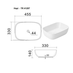 Impact Furniture Vanity Unit With Basin 600mm Countertop Wall Hung Bathroom Cabinet With Sink Fluted Ribbed Beige Cashmere Adel - thumbnail 6