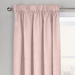 Velosso Westwood Dimout Pencil Pleat Curtains - Blush Pink - thumbnail 1