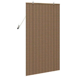 Berkfield Window Blind With Curtains Manual Brown 100 X 160 Cm Bamboo - thumbnail 5