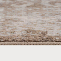 Loomed Neutral Beige Bordered Geometric Distressed Area Rug 120X170Cm - thumbnail 6