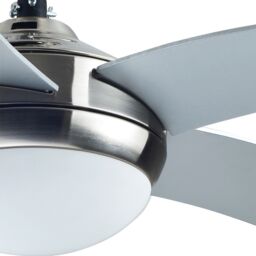 GoodHome Hanki Modern Silver Chrome Effect Ceiling Fan Light - thumbnail 5