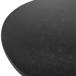 Beliani Garden Dining Table Olmetto 83 Cm 110 Cm Glass Black - thumbnail 5