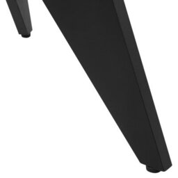 Beliani Garden Dining Table Olmetto 83 Cm 110 Cm Glass Black - thumbnail 6