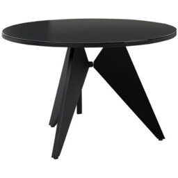 Beliani Garden Dining Table Olmetto 83 Cm 110 Cm Glass Black - thumbnail 1