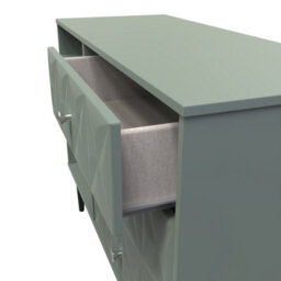 Toledo 3 Drawer Tv Unit In Reed Green (Ready Assembled) - thumbnail 5