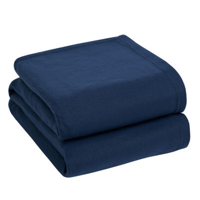 OHS Wholesale 10 X Plain Fleece Blanket Sofa Throw Joblot - image 1