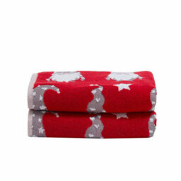 Fusion Christmas Gonks Luxury Heavyweight Festive Hand Towels (Twin Pack) - thumbnail 2