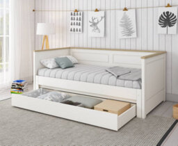Heritage Day Bed 2 White/oak (With Drawer) - thumbnail 2