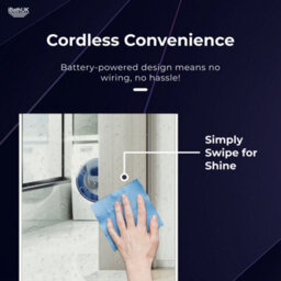 Ibathuk Nebula Wall Mounted Led Illuminated Bathroom Mirror With Touch Sensor And Dual Led Lights, 700 X 500mm - thumbnail 6