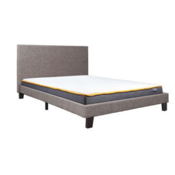 Double Bed Frame & Mattress Grey Fabric Birlea Sleepsoul Paris 4Ft6 - thumbnail 9