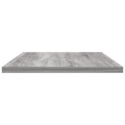 Berkfield Wall Shelves 4 Pcs Grey Sonoma 60X20X1.5 Cm Engineered Wood - thumbnail 5