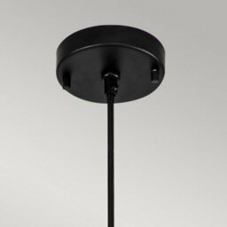 Luminosa Lighting Luminosa Etoile Dome Pendant Ceiling Light, Matte Black And Gold Leaf - thumbnail 2