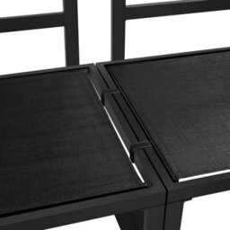 Tectake Eliar Garden Lounge Set, 4-Piece, With Aluminum Frame  - Black - thumbnail 9