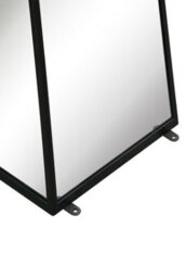 Mirroroutlet The Obelisk Black Metal Edged Mirrored Ornament 150Cm X 30Cm X 30Cm - thumbnail 4