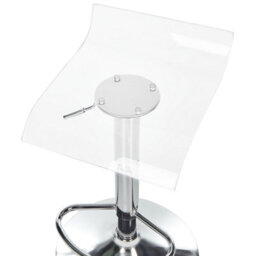 Beliani Set Of 2 Bar Chairs Neum Swivel Transparent - thumbnail 9