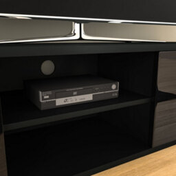 Lassic Vida Designs Cosmo Black 2 Door Tv Unit 140Cm Sideboard Cabinet - thumbnail 5