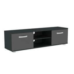 Lassic Vida Designs Cosmo Black 2 Door Tv Unit 140Cm Sideboard Cabinet - thumbnail 7