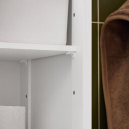Sobuy Frg236-Nw, Bathroom Tall Cabinet Bathroom Storage Cabinet With 2 Shutter Doors,wood Effect,w32Xd30Xh170.5 - thumbnail 7
