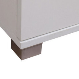 MMT Funiture Designs Storage Cupboard White Wooden Filing Cabinet With 4 Shelves - 2 Door Lockable Filing Cabinet - Tall Wood Office Organiser - thumbnail 5