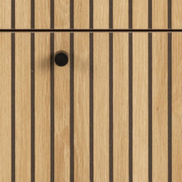 Wyld Haus Bjork Natural Oak And Black Panelled Chest Of 4 Drawers - thumbnail 7