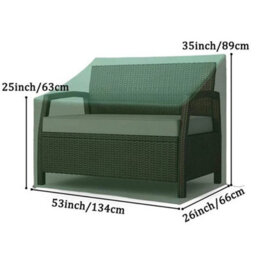 5Ft Heavy Duty 3 Seater Garden Bench Seat Cover Waterproof - thumbnail 2