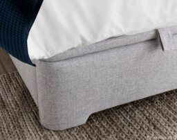 Europa Kaydian Falstone Ottoman Storage Bed: Classic Grey Fabric Upholstered Design With Hidden Storage - thumbnail 4