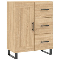 Berkfield Highboard Sonoma Oak 69.5X34X180 Cm Engineered Wood - thumbnail 7