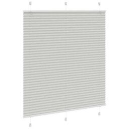 Berkfield Pleated Blind Light Grey 115X100 Cm Fabric Width 114.4 Cm Polyester - thumbnail 3
