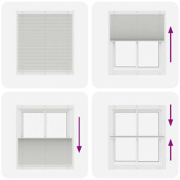 Berkfield Pleated Blind Light Grey 115X100 Cm Fabric Width 114.4 Cm Polyester - thumbnail 5