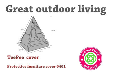 Signature Weave Tipi Teepee Day Bed Sun Lounger Outdoor Garden Shade Cover - image 1