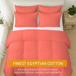 Pamposh 400 Thread Count Egyptian Cotton Double Duvet Cover Set Premium Cotton Breathable Luxury Bedding Set With Zipper Closure - thumbnail 3
