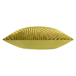 Paoletti Evoke Cut Velvet Cushion Cover, Olive, 55 X 55Cm - thumbnail 3