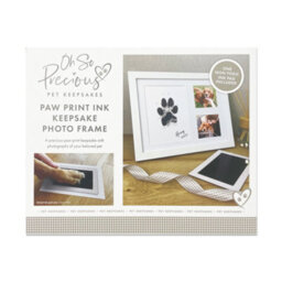 Oh So Precious Paw Print Ink Keepsake Photo Frame Kit - Family Friendly Pet Safe Non-Toxic Ink - thumbnail 6