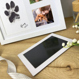 Oh So Precious Paw Print Ink Keepsake Photo Frame Kit - Family Friendly Pet Safe Non-Toxic Ink - thumbnail 2
