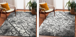 RugsX Carpet Silver Terra Cracked Ground Grey  160X220 Cm - thumbnail 5