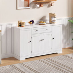 Abrihome Multifunctional Kitchen Sideboard, Cabinet With Drawer, Shelf Doors & Adjustable Shelves, Modern Design With Tip-Over Protection - thumbnail 8