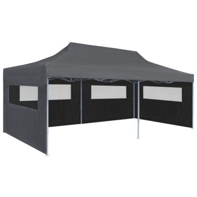 Berkfield Folding Pop-Up Partytent With Sidewalls 3X6 M Anthracite - image 1
