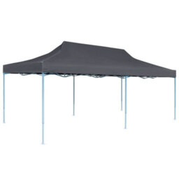 Berkfield Folding Pop-Up Partytent With Sidewalls 3X6 M Anthracite - thumbnail 3