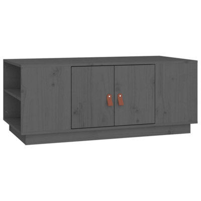 Berkfield Modern Coffee Table Grey 100X50X41 Cm Solid Wood Pine - image 1