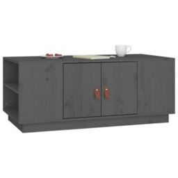 Berkfield Modern Coffee Table Grey 100X50X41 Cm Solid Wood Pine - thumbnail 5