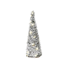 Urbn-Living Urbnliving 40Cm Led Light Up Christmas Tree Cone Pyramids Glitter Fairy Green Snow With Glitter Colour - thumbnail 2