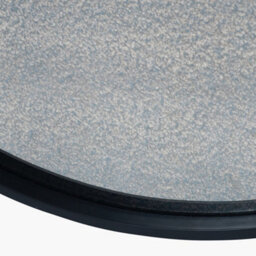 Pacific Lifestyle Black Wood Veneer And Foxed Glass Round Wall Mirror - thumbnail 3