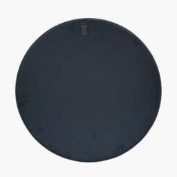 Pacific Lifestyle Black Wood Veneer And Foxed Glass Round Wall Mirror - thumbnail 5