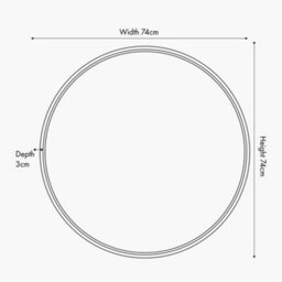 Pacific Lifestyle Black Wood Veneer And Foxed Glass Round Wall Mirror - thumbnail 6